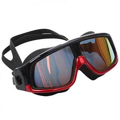 Wide Version Polarized Plating Waterproof Anti-fog Swimming Goggles for Adult'