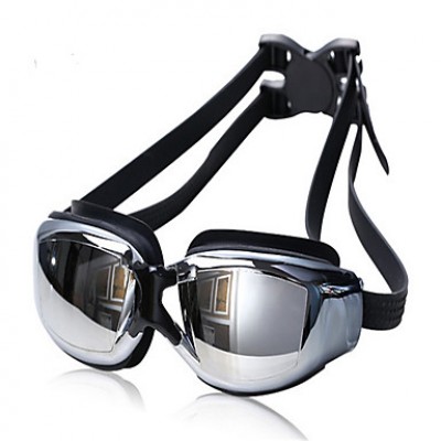 ZHENYA Unisex Swimming Goggles Gray / Black / Blue Anti-Fog / Waterproof / Adjustable Size / Anti-UV PC / UV Silica Gel'