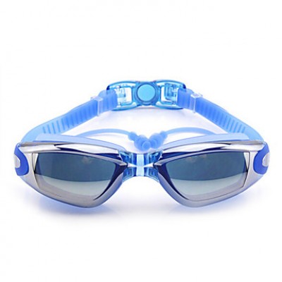 Size, Waterproof, Anti-Fog for Unisex Black/Pink/Light Blue/Blue/Grey/Purple Swimming Goggles'