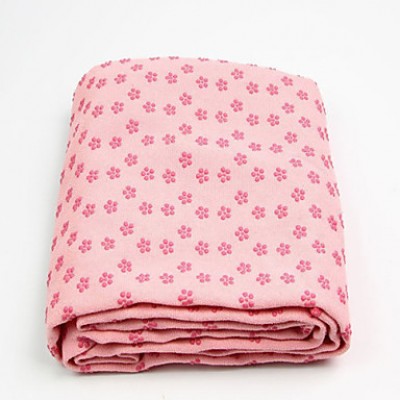 Non Slip/Eco Friendly/Waterproof/Pink/Blue/Purple 3 mm Thick polyester Yoga Towels with Black Bag Packing  