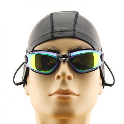 Size, Waterproof, Anti-Fog for Unisex Black/Orange/Light Blue/Light Pink/Grey/Blue Swimming Goggles'