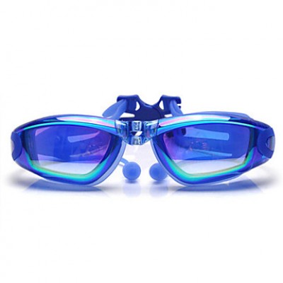 Size, Waterproof, Anti-Fog for Unisex Black/Orange/Light Blue/Light Pink/Grey/Blue Swimming Goggles'