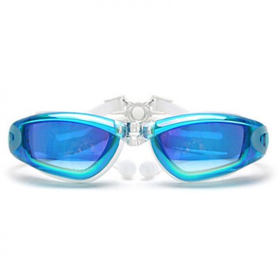 Size, Waterproof, Anti-Fog for Unisex Black/Orange/Light Blue/Light Pink/Grey/Blue Swimming Goggles'