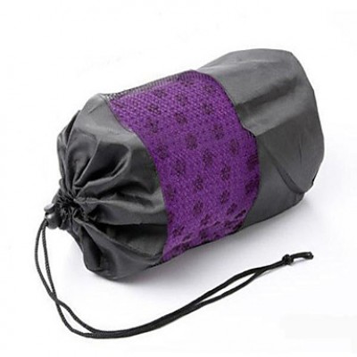 Non Slip/Eco Friendly/Waterproof/Pink/Blue/Purple 3 mm Thick polyester Yoga Towels with Black Bag Packing  