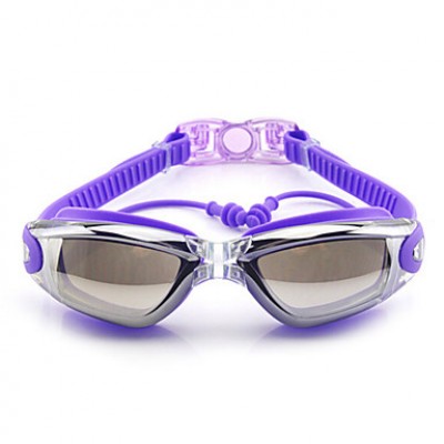 Size, Waterproof, Anti-Fog for Unisex Black/Pink/Light Blue/Blue/Grey/Purple Swimming Goggles'