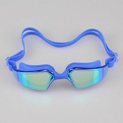 Unisex Swimming Goggles Black / Blue Adjustable Size / Anti-slip Strap PC PU'