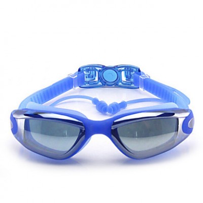 Size, Waterproof, Anti-Fog for Unisex Black/Pink/Light Blue/Orange/Blue Swimming Goggles'