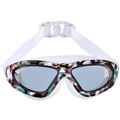 Large Frame Plating Plain Waterproof Swimming Glasses for Men and Women'