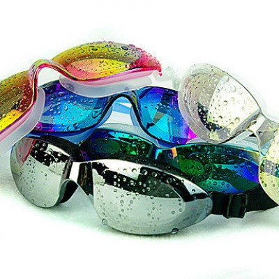 Electroplating Waterproof Anti-fog Waterproof UV Professional Swimming Goggles Glasses Authentic Men And Women''